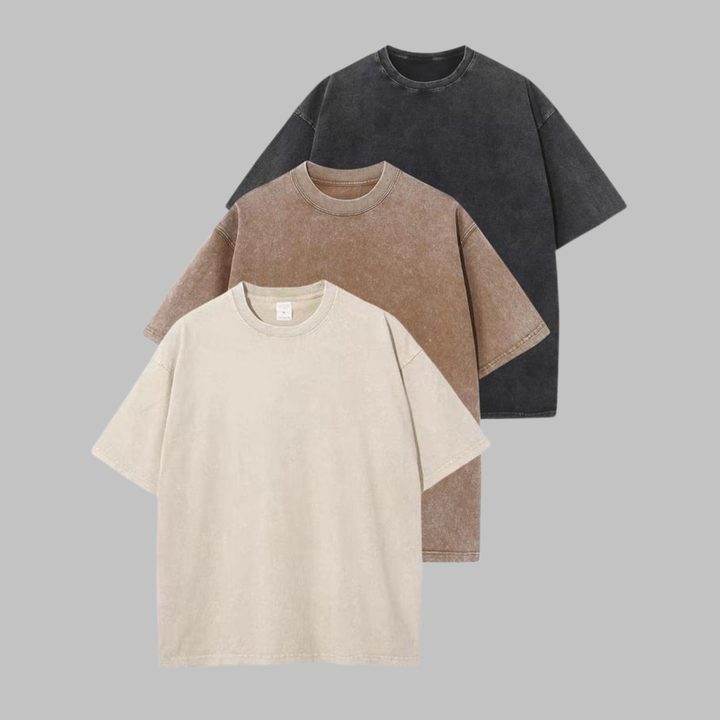 AFINA™ | Women Casual Oversized Wash Crew Neck Unisex Shirt