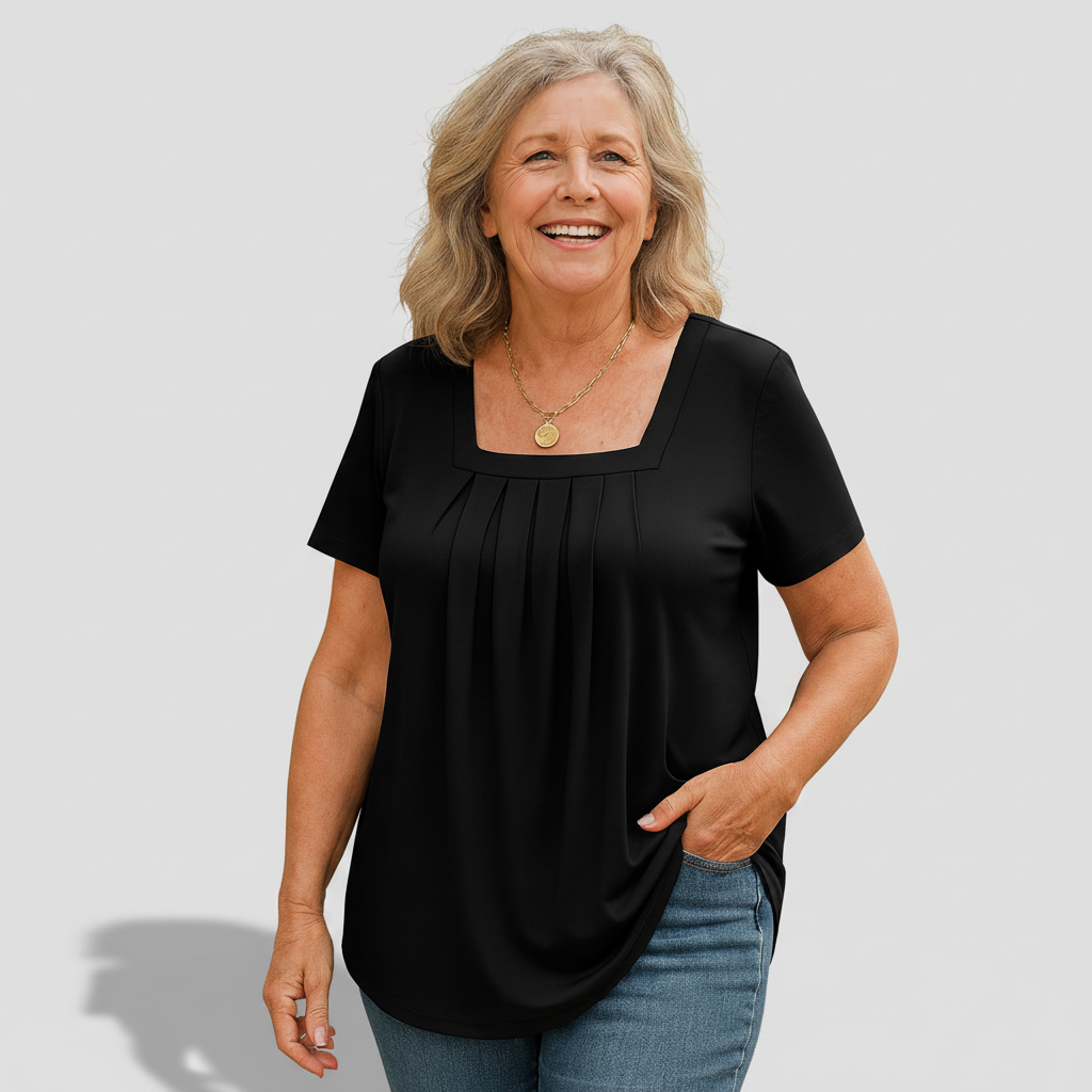 Béatrice | Pleated Comfort Top