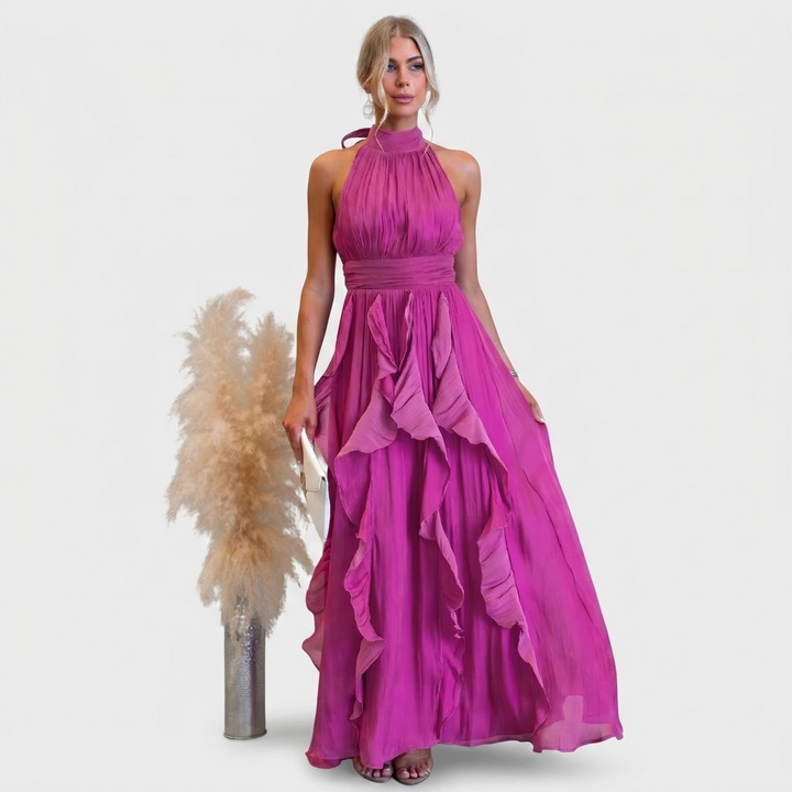 Nora | Ruffled Maxi Dress