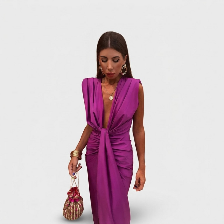 Marguerite | Pleated Midi Dress