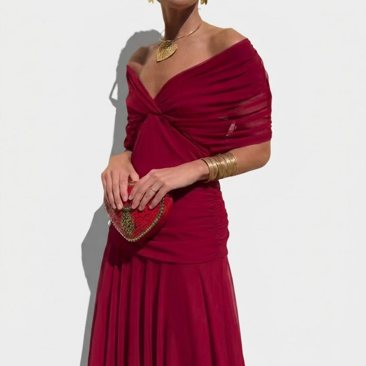 Delphine | Pleated Maxi Dress