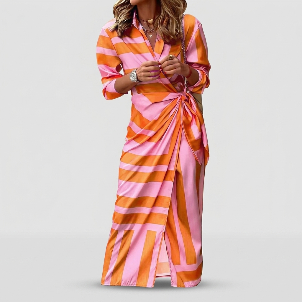 Béatrice | Printed Wrap Dress