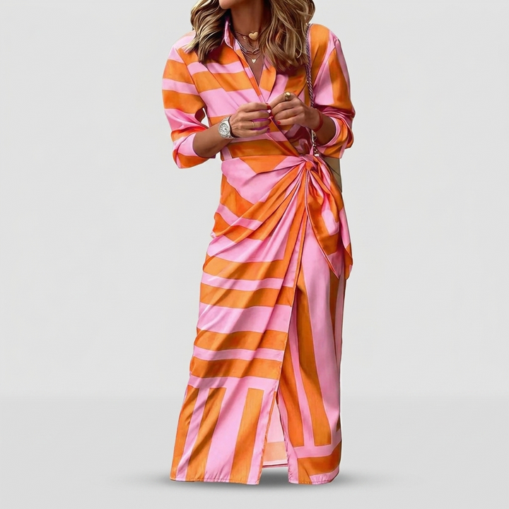 Béatrice | Printed Wrap Dress