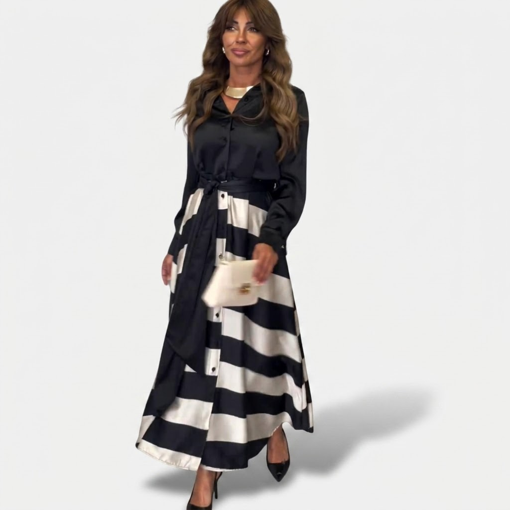 Blanche | Striped Maxi Dress