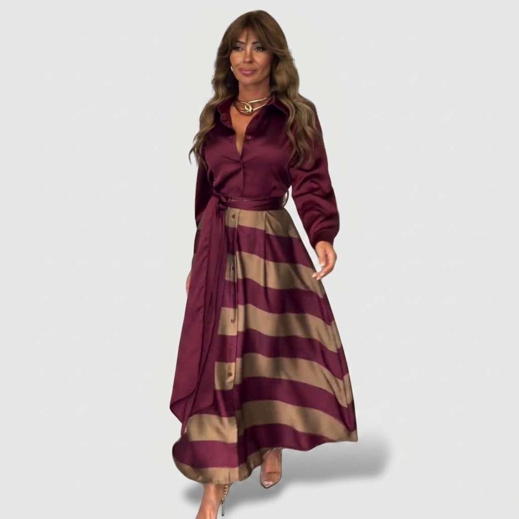 Blanche | Striped Maxi Dress