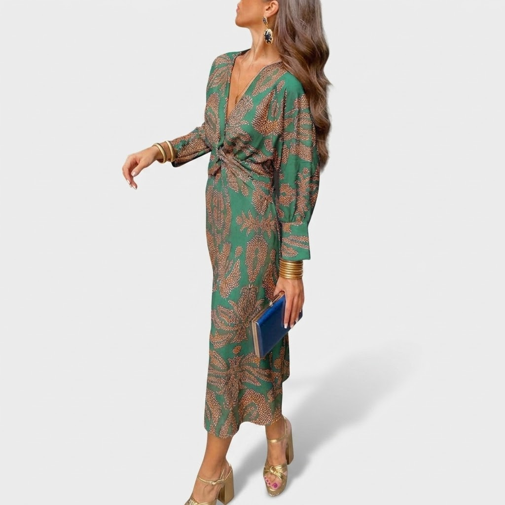 Beatrice | Twisted Wrap Dress