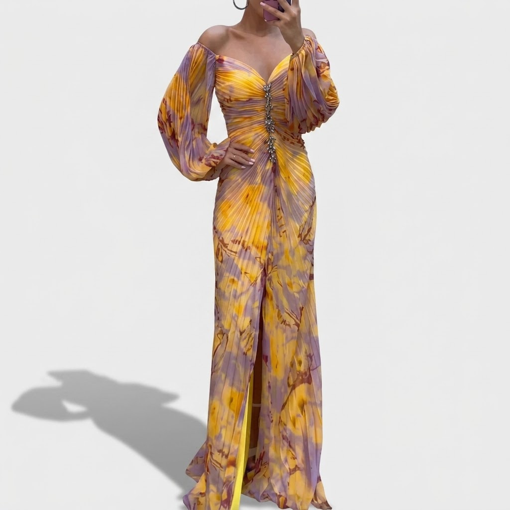 Delphine | V-Neck Floral Dress