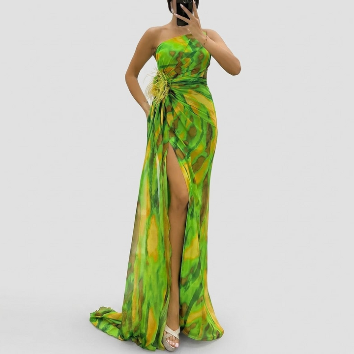 Élodie | Vibrant Draped Gown