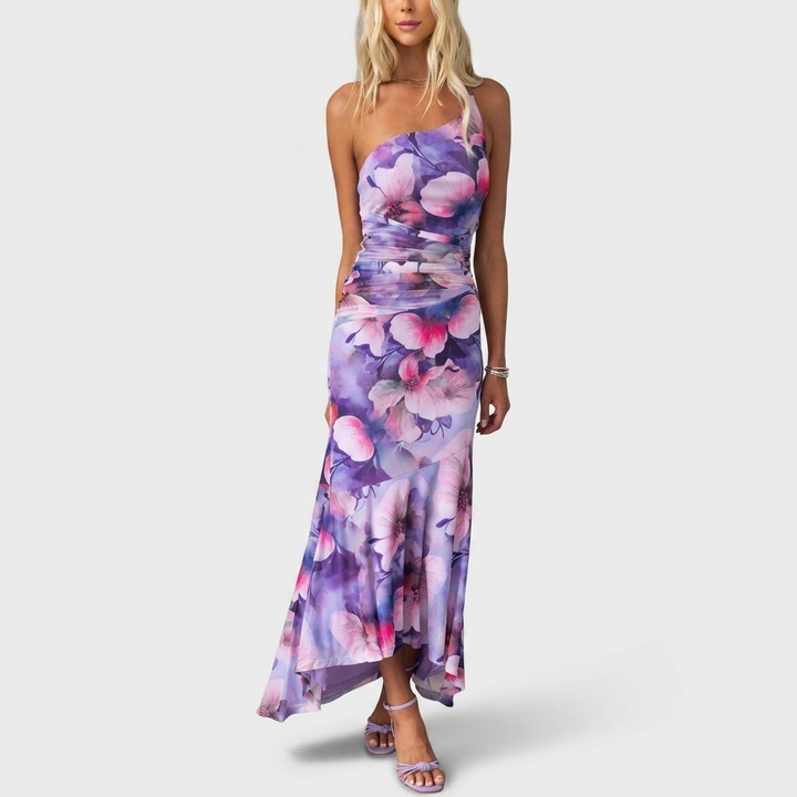 Layla | Pleated One-Shoulder Grace