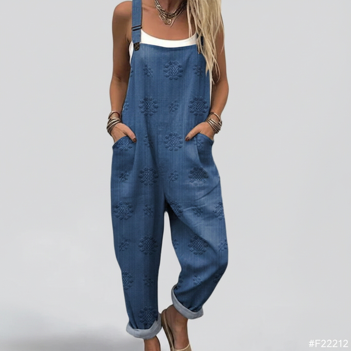 Noémie | Vintage Linen Jumpsuit